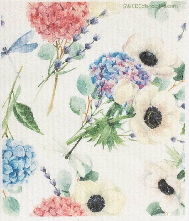 SWEDEdishcloths - Swedish Dishcloth Dragonfly Hydrangea - Thumbnail 2